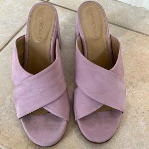 Poppy Barley Sandal Mule in lilac